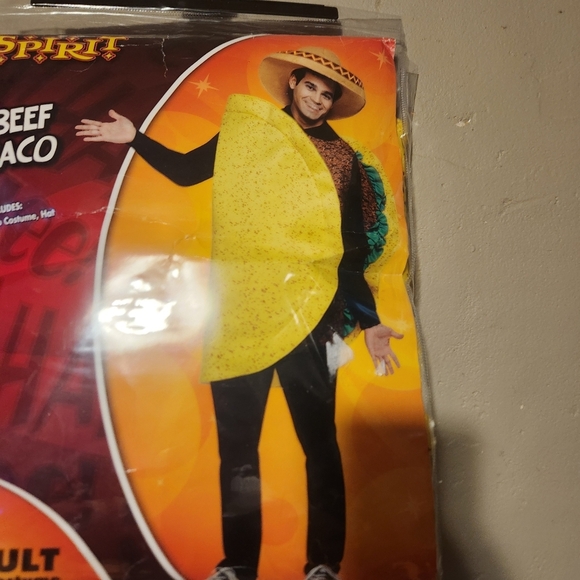 Nwt Spirit Halloween Beef Taco Adult Costume One Size - Picture 3 of 5